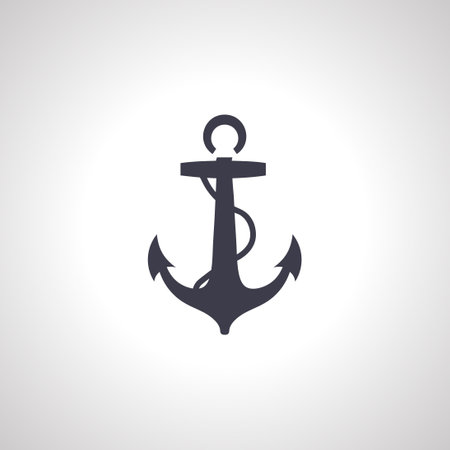 Anchor icon. ship Anchor iconのイラスト素材