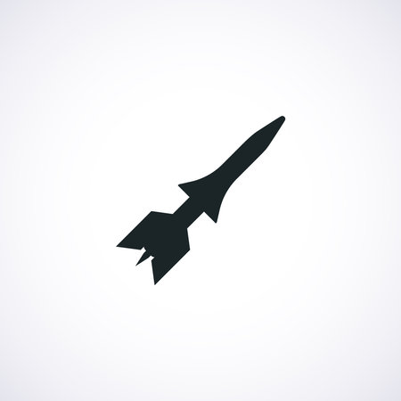 Missile rocket icon. Missile rocket icon.のイラスト素材