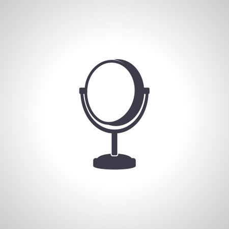 mirror icon. table mirror iconのイラスト素材