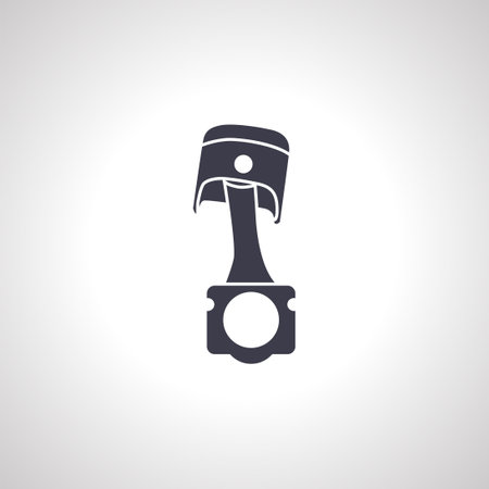 Engine piston icon. Car piston icon.のイラスト素材