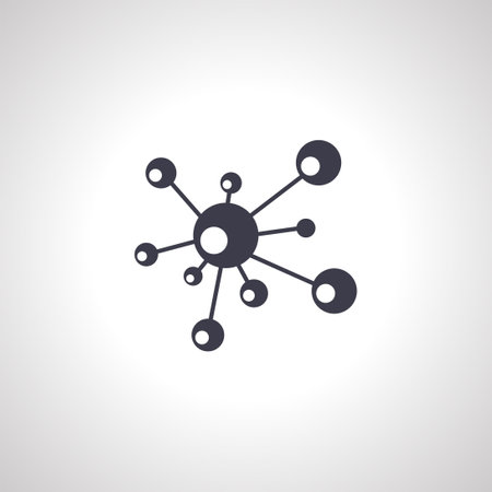 molecule icon. atom structure. molecule icon. atom structure.のイラスト素材