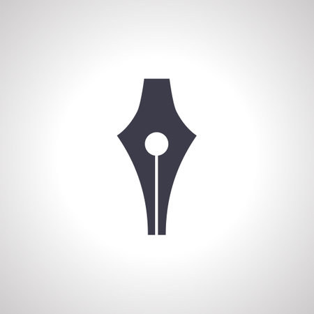 Fountain pen nib icon. Fountain pen nib icon.のイラスト素材