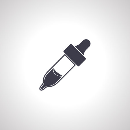 pipette icon. Dropper pipette icon.のイラスト素材