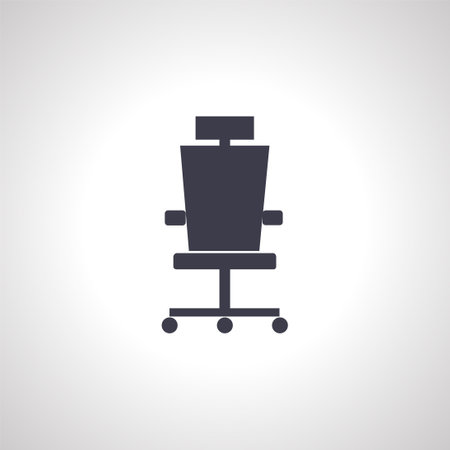 Office Chair Icon. Office Chair Icon.のイラスト素材