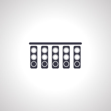racing lights icon. racing traffic lights isolated iconのイラスト素材
