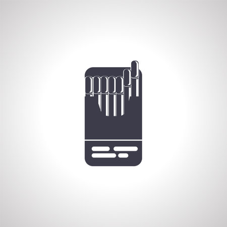 pack of cigarettes isolated iconのイラスト素材