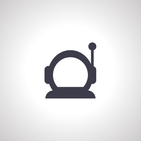 Astronaut helmet icon. astronaut helmet isolated iconのイラスト素材