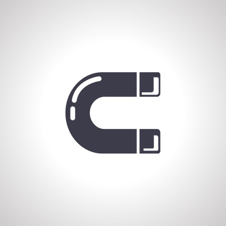 magnet icon. Magnet isolated iconのイラスト素材