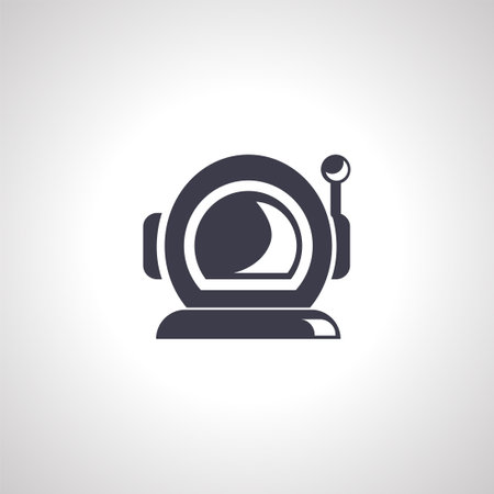Astronaut helmet icon. astronaut helmet isolated iconのイラスト素材