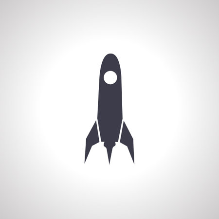 space rocket icon. space rocket isolated iconのイラスト素材