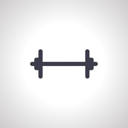 barbell isolated icon. barbell isolated icon.のイラスト素材