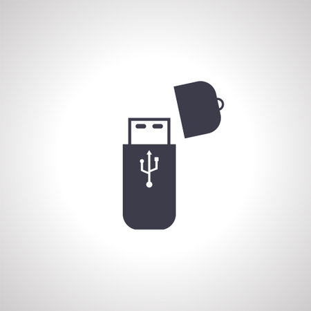 usb flash drive icon. usb flash drive iconのイラスト素材