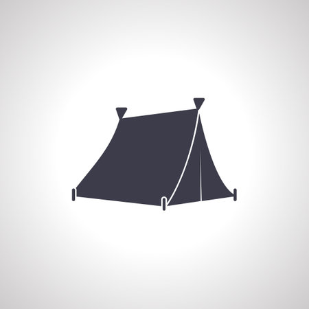 camping tent icon. Tent isolated iconのイラスト素材