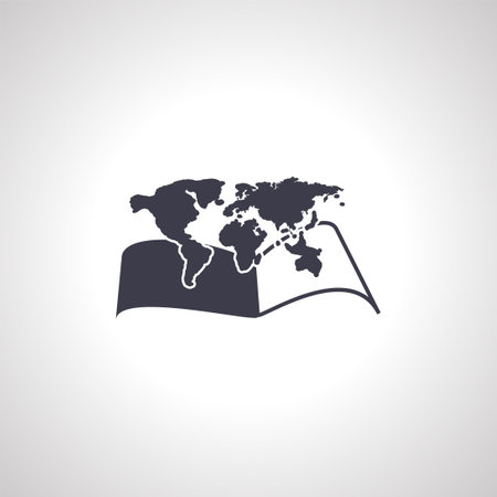 world map icon. world map iconのイラスト素材