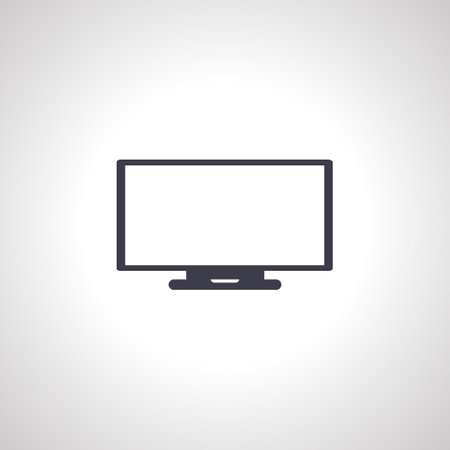 Tv icon. lcd tv screen icon.の素材