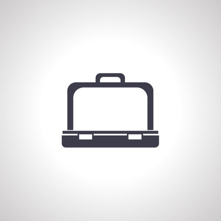 Briefcase icon, open Briefcase icon.の写真素材