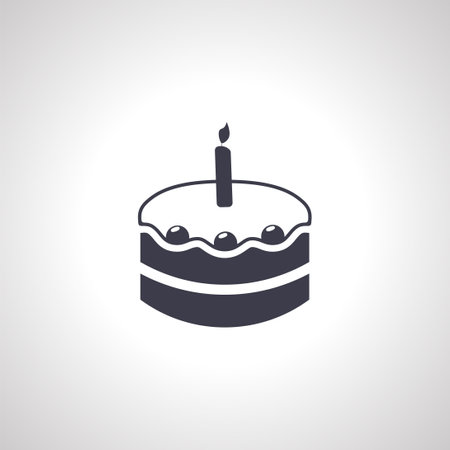 birthday cake icon. cake icon.の写真素材