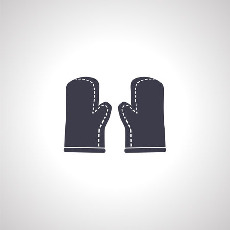 Cooking gloves icon. Cooking gloves iconの素材