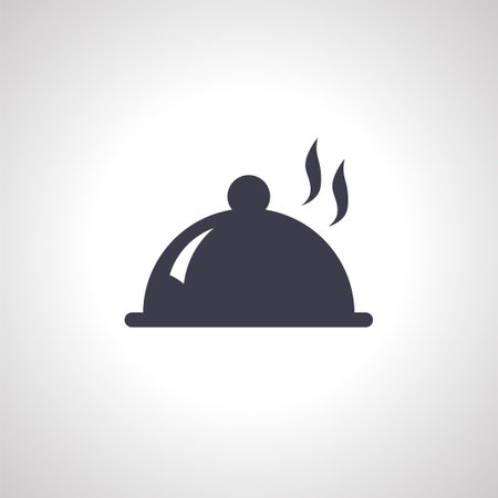 restaurant cloche icon. Food cloche icon.の写真素材
