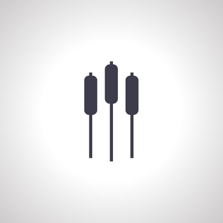 Reed plant icon. reed isolated iconの写真素材