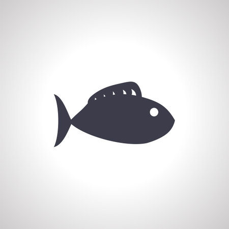 Fish icon, Fish isolated iconの写真素材
