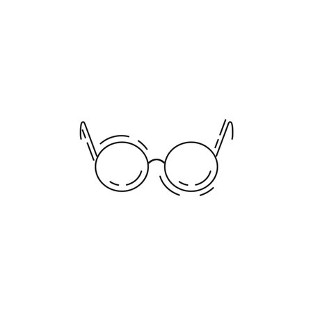 glasses line icon. Eyeglasses thin line icon.のイラスト素材