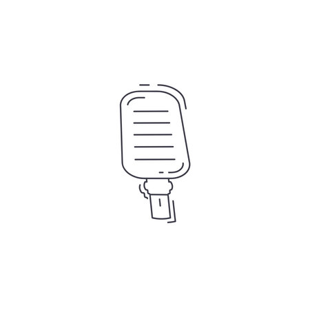 studio microphone line icon. studio microphone thin line icon.のイラスト素材