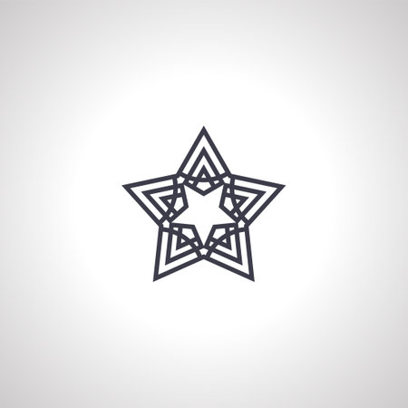 star isolated icon on white backgroundのイラスト素材