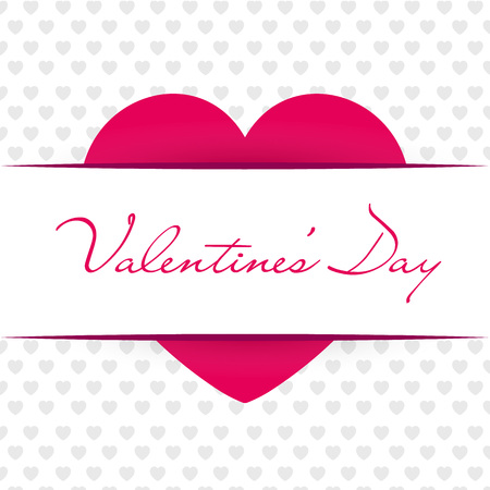 Valentines Day. Red heart. Vector illustration EPS10の写真素材