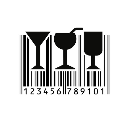 Barcode. Vector illustration.のイラスト素材