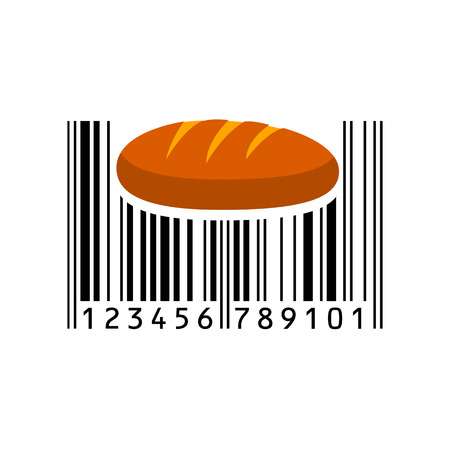 Bar code Vector illustration.のイラスト素材