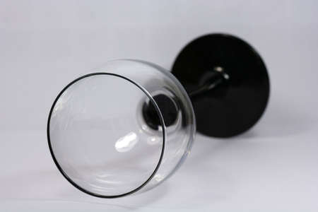 A lying glassの写真素材