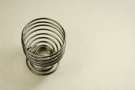 A metal vessel for egg holdingの写真素材