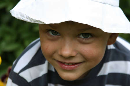 A portrait of a child