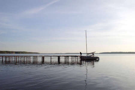 A lonely ship