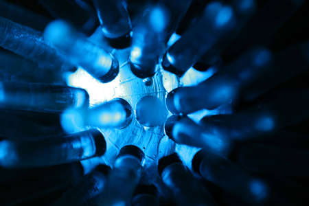 A blue shining objectの写真素材