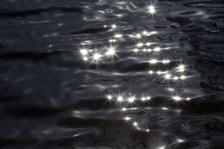 Natural background - sunlit waterの写真素材