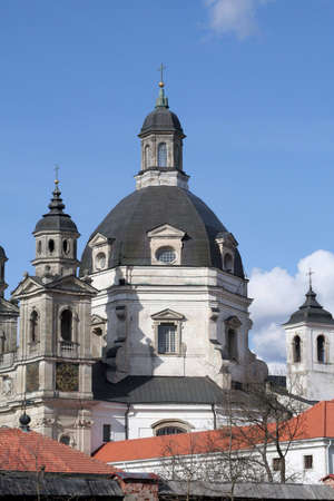 Baroque church and monastery in Lithuania; Pazaislisの写真素材