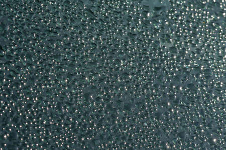 Water drops on a smooth surface