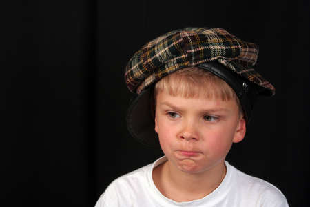 An expressive face of a childの写真素材