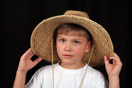 A portrait of a childの写真素材