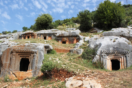 Old cemetery in Turkeyの写真素材