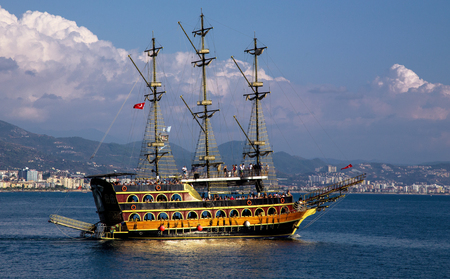 Sailboat in Turkeyの写真素材