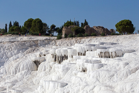 Pamukkale in Turkeyの写真素材