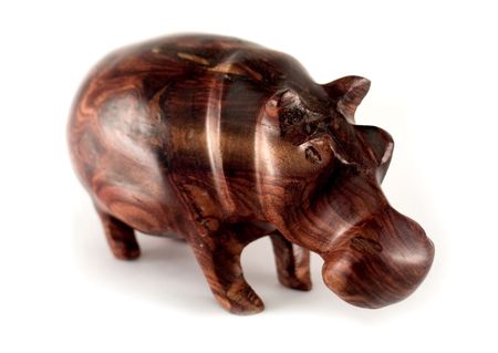 A wooden figurineの写真素材