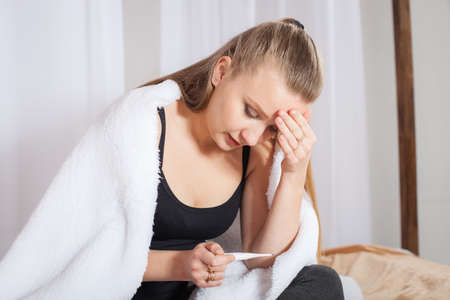 People, lifestyle, modern technology and communication concept. Young Caucasian female on laptopの写真素材