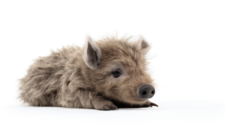 Boar toy on white background.の素材