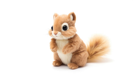 chipmunk soft toy on white background. squirrelの素材