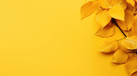 a tree branch adorned with leaves, setting the mood for the seasonの素材