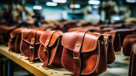 Manufacturing stages of genuine leather goodsの素材
